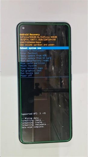 Infinix Hot 10 Hard Reset & Password Unlock 🔓 #shorts