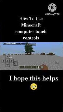 How To use Minecraft Computer Touch #minecraft