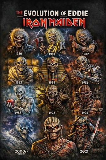 The Evolution of Eddie Iron Maiden