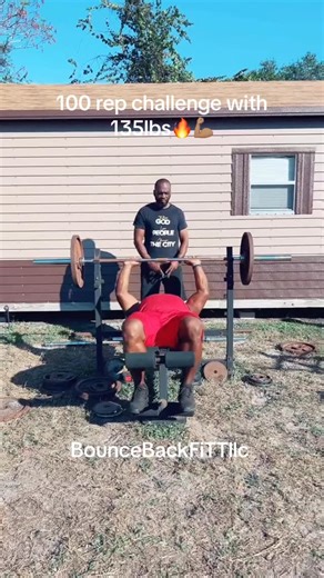 #100 rep challenge with 135lbs | Bouncebackfittllc