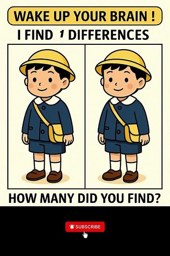 🧒 Find 3 Differences | Little Explorer Boy