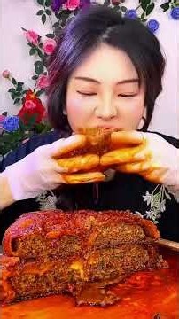 【ASMR MUKBANG】Braised Pork Belly ASMR Mukbang | Juicy Eating Sounds | #咀嚼音