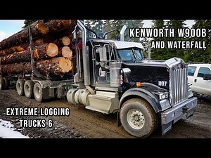 Extreme Logging Trucks 6 Kenworth W900B and Waterfall