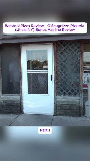 Part 1 Barstool Pizza Review - O'Scugnizzo Pizzeria (Utica, NY) Bonus Hairline Review #fyp #foryoupage #onebite #pizzareview #daveportnoy