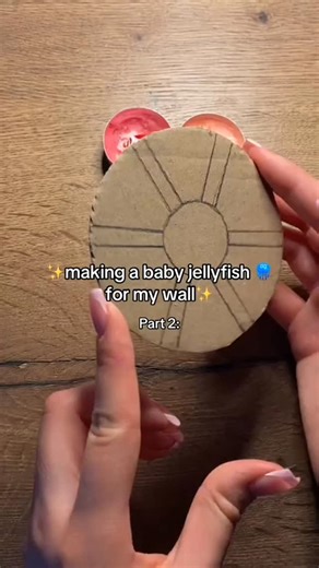 The creative nest on Instagram: "Part 2:🪼🥹🐚 Making a baby JELLYFISH for my wall 😍🪼 Cardboard Shark Tutorial 🐬 Handmade Room Decor Idea 🦈 Easy Paper Craft 🐢 Ocean Room 🩵 Cardboard Crafts 🌊 Wall Decor ✨ #shark #whale #DIY #whaleshark #handmade Please Dm for removal or Credit *No copyright intended *All rights are reserved & belong to their respective owners"