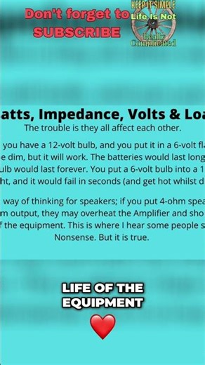 Speaker Impedance: Why Your Amp Might Overheat (And Why Not!) #shorts