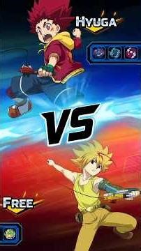 Hyuga vs Free #beybladeburst #beyblade #gaming