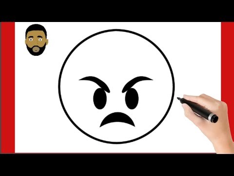HOW TO DRAW ANGRY EMOJI