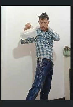 Wet guy in artistic pose