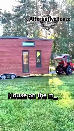 Moving tiny house on wheels