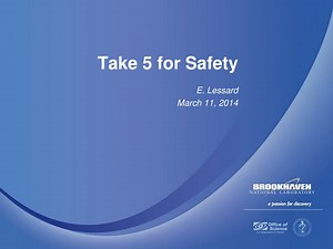 Take 5 for Safety - SlideServe