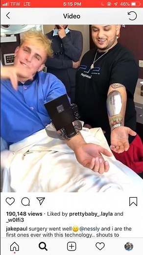 Jake Paul Gets Vlog Camera Built Into His Arm