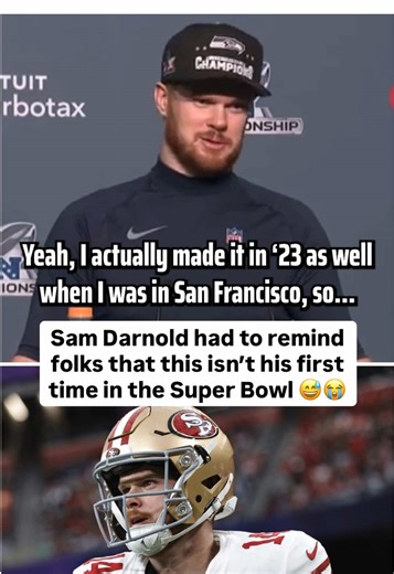 Everyone keeps talking about how Sam Darnold is the first QB from the 2018 NFL Draft to make the Super Bowl - even though he was already there two years ago 😅 (🎥 via Seattle Seahawks / YT) #samdarnold #joshallen #bakermayfield #nfldraft #superbowl
