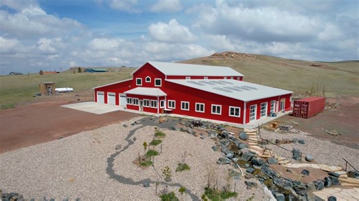 6.6K views · 28 reactions | Have you ever wondered what a BARNDOMANSION looks like?!? This custom-built showstopper on 40 rolling acres has it all, including massive open-concept living, a greenhouse/rec room, endless pool and hot tub, and amazing views of Table Mountain!  Come see what makes this one-of-a-kind Wyoming retreat truly unforgettable. Schedule your private tour with trusted agent Rebecca Hess at 307-220-0149! | REMAX Capitol Properties Cheyenne WY | Facebook