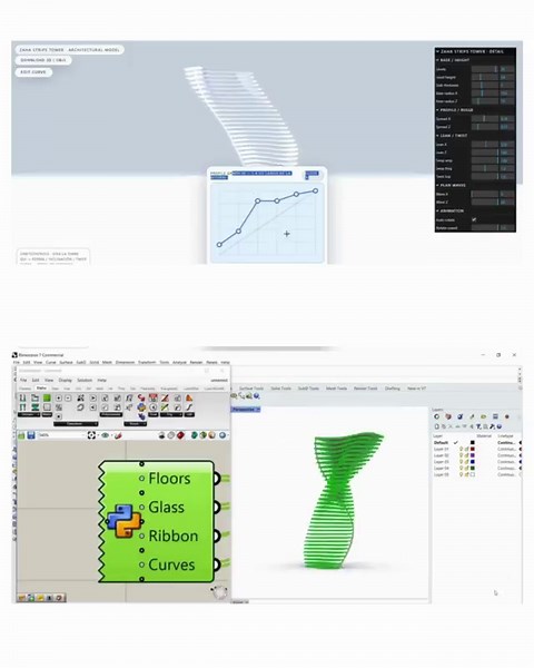#grasshopper3d #code #3dmodel #parametricdesign #generativearchitecture | DesignMorphine