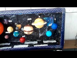 Maquete do sistema solar 2016
