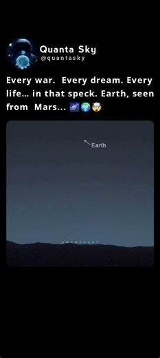 This Tiny Speck Is Everything You Know 🤯🌍