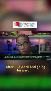 Can I Scalp and Verticut #golfcourselawn