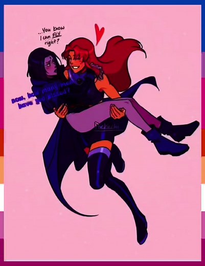 art creds: pockicchi | #lorictionary #teentitansgo #teentitans #ship #starrae #edit #lesbian #bisexual