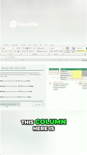 Master Basic Excel Formulas in 4 EASY Steps! 🤯