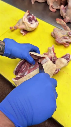 Brake down whole Duck debone #butcher_skill #meat #food