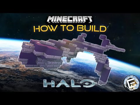 Covenant CPV-class destroyer | Minecraft Halo tutorial (1:100 Scale)