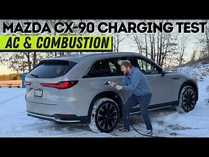 Mazda CX-90 PHEV Charging Tests! Time To 100%, kWh Delivered, Combustion Engine Recharging