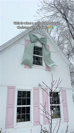 Even though I hate winter, I am looking forward to the cozy joy of Christmas. Being the magic maker for a kid has been such a gift. Just me over here making sure the backdrop to his memories are colorful ❄️✨🏡 | At Home with Ashley