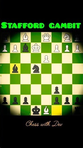 #Stafford gambit amazing chess strategy 🔥#chess