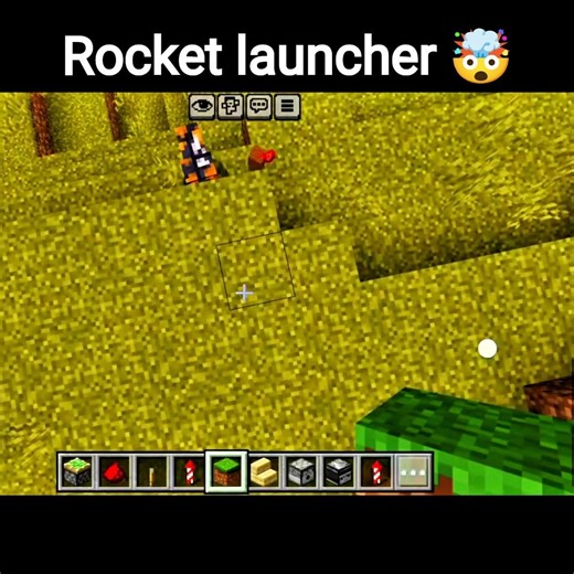 Minecraft rocket launcher 🤯