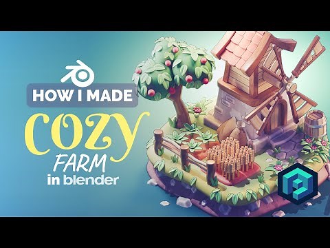 Cozy Farm in Blender - 3D Modeling Process | Polygon Runway