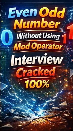 Even-Odd Without Using Mod Operator | Find Even and Odd Number Without % Operator | Coding Tips