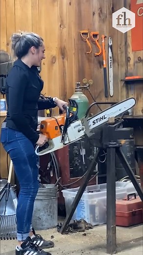 55K views · 146 reactions | I don't think that's how a chainsaw it supposed to be handled. #chainsaw #tools #fail #whoops | Family Handyman | Facebook
