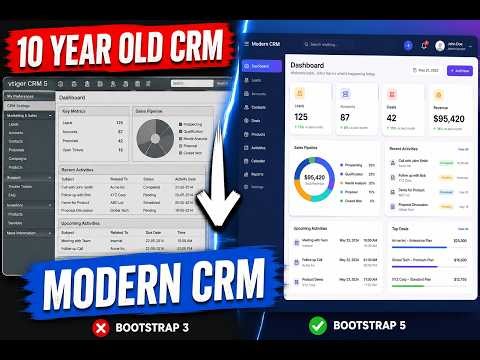How I Modernized a 10-Year-Old CRM with Bootstrap 5 | Demo UI Transformation