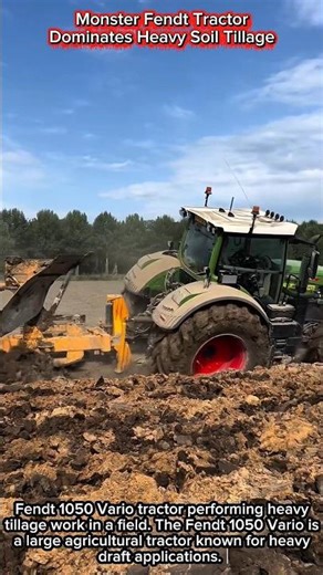 Monster Fendt Tractor Dominates Heavy Soil Tillage