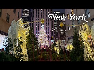Christmas Eve 2025 🎄Central Park, Rockefeller Center Tree and Bryant Park ✨ NYC Christmas 2025