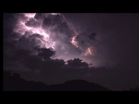 神秘的な雷光【幕電】2021年8月30日・北関東にて