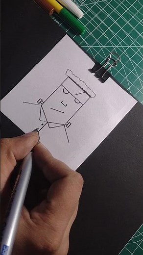 How to Draw Frankenstein using ONLY the letter F! 🧟‍♂️ #easydraw #shorts #viral #trending