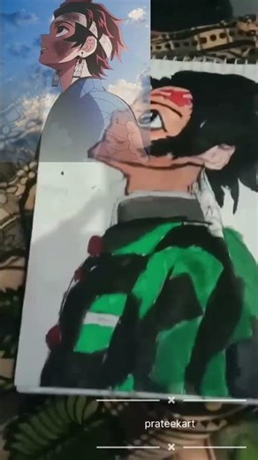 how to draw tangiro drawing// ttangiro drawing // prateekart