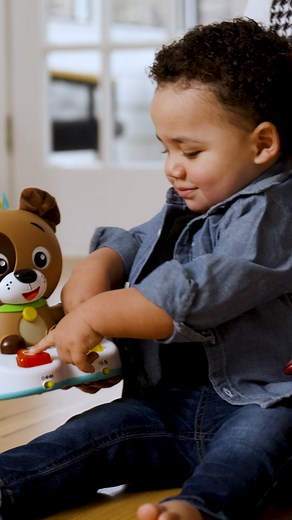 Make some noise for interactive toys that reward baby's curiosity! The Drum & Learn Dean Musical Learning Toy teaches colors, shapes & instruments, builds fine motor skills, & inspires a love of music with every press! Available now – shop the link in our bio! | Baby Einstein