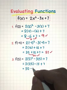 5.9K views · 67 reactions | EVALUATING FUNCTIONS 勞 #mathlove #mathematics | Math Love | Facebook