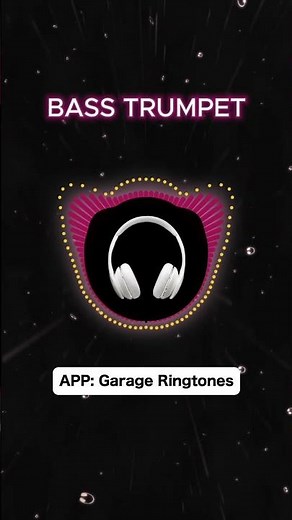 Bass Trumpet ringtone 🥁🎶#bass #ringtone #garageband