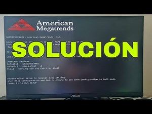 Cómo REPARAR el error Please enter setup to recover BIOS setting