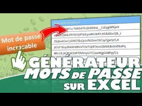 Comment créer un générateur de mots de passe sécurisés et personnalisés sur Excel ?