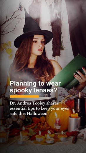 8.3K views · 57 reactions | Planning to wear spooky contact lenses with your Halloween costume? Dr. Andrea Tooley shares essential tips on how to keep your eyes safe this Halloween. | Mayo Clinic | Facebook