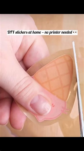 How to make DIY stickers at home 🏠✨ #diy #diycrafts #ytshorts #trending #youtubeshorts #shorts #yt