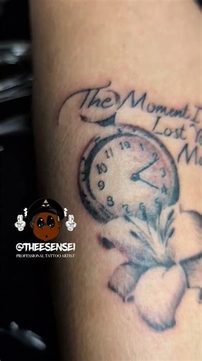 Thee Moment I Lost You Momma | Beautiful Memorial Tattoo 🕊️#theesensei #tattooartist #tattoo
