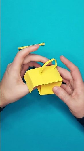 DIY Origami SCHOOL BAG | How to make paper backpack easy | Fold tutorial #Shorts