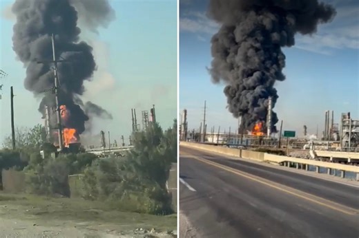 Massive explosion at crude oil refinery rocks Texas city as residents told to shelter in place