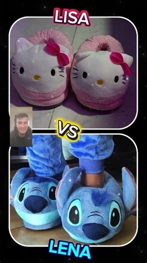 Pink 🩷 Vs Blue 💙 Hello Kitty and Stitch Lisa Or Lena #pink #blue #hellokitty #stitch #tiktok #vs